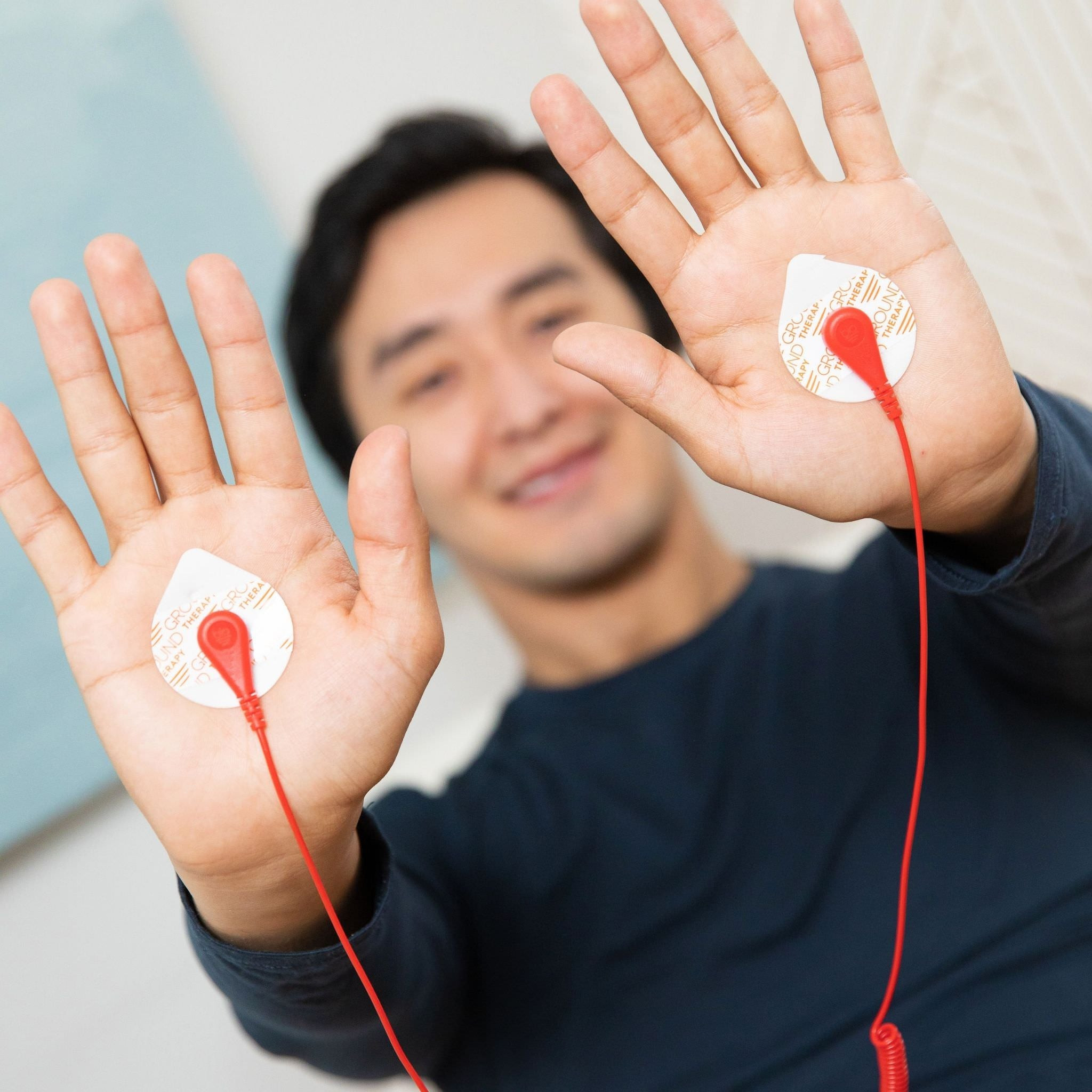 Earthing Patches On The Palms Of The Hands.Jpg